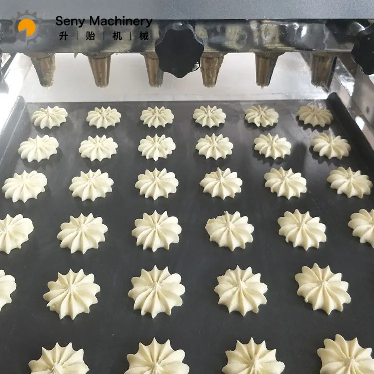 Manual PLC China Cookies Making Machine Wire Cutter Cookie Machine, Stainless Steel 220v , High Productivity