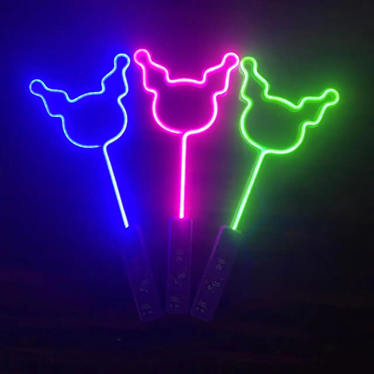 Neon Light Up Wands, Handheld LED Wand Toy, Led Neon Sign Party Lights for Kids Festival or Birthday Party ect