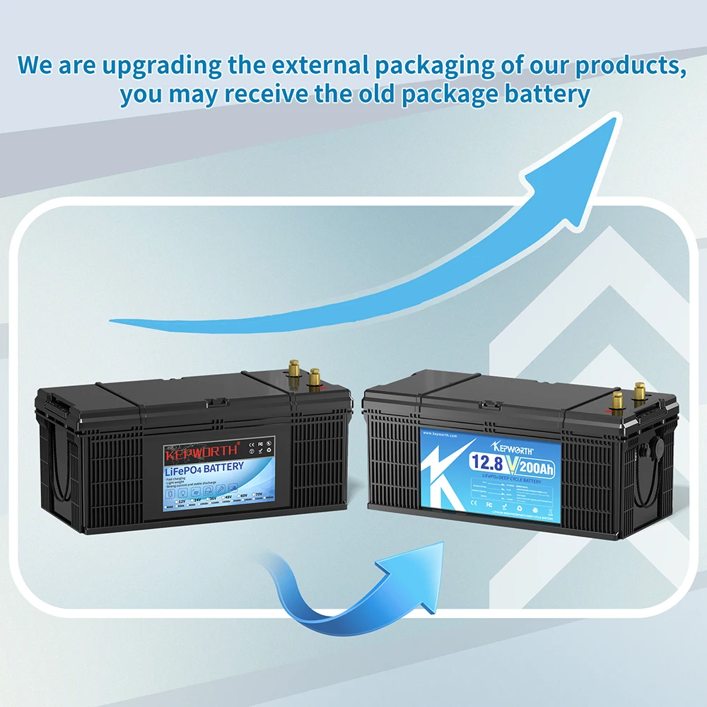 EU US Stock Free Delivery No Tax 12.8V 200Ah Deep Cycle LiFePO4 Lithium Ion Rechargeable BMS Battery For EV RV Solar Home Energy