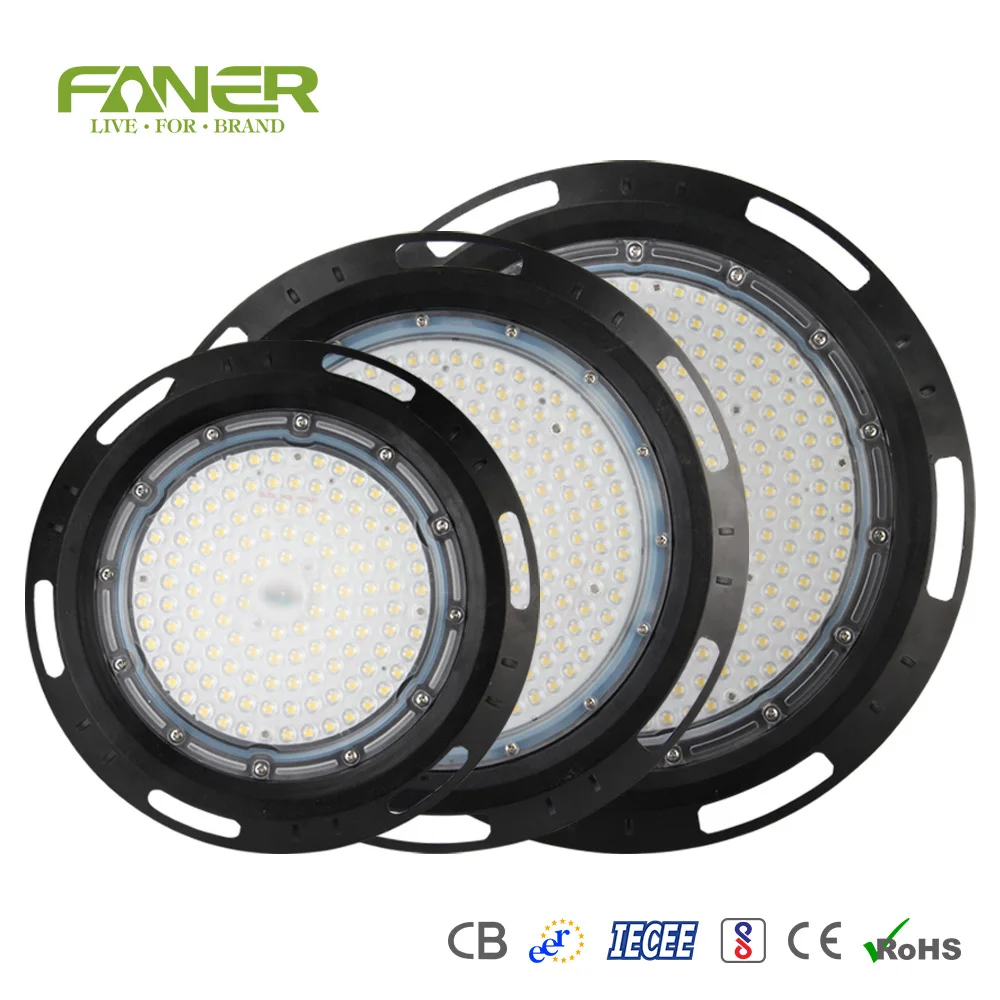 
Faner warehouse light 2020 new design ufo highbay led high bay light 100w CE CB SASO ROHS BIS certificate 