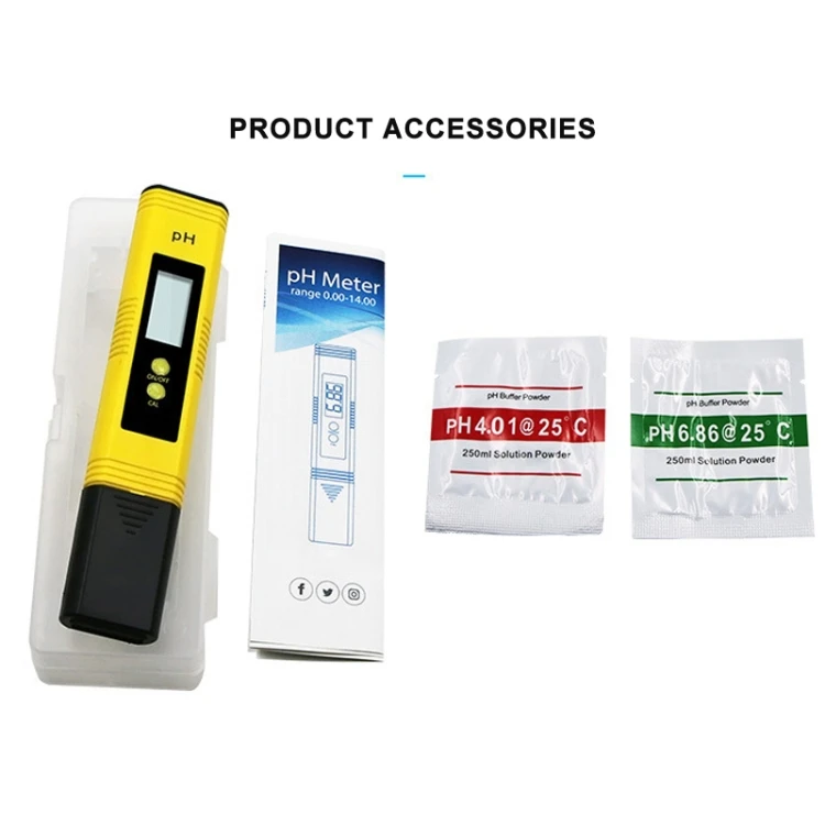 LCD Digital PH Pen Water quality Tester Pocket Portable PH Meter Tester For Water