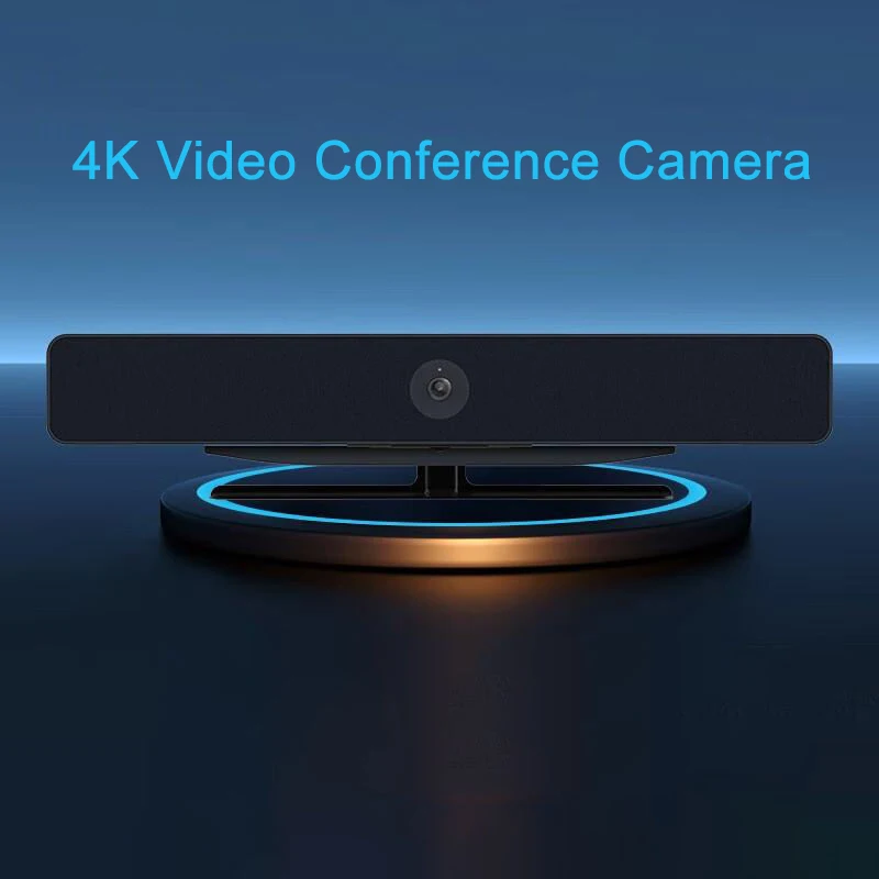 All in One Integrated Video USB Conference Camera 4K Audio Video Soundbar 6x Zoom with Microphone and Speaker for hybrid meeting