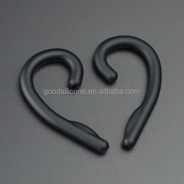 high quality non-toxic unisex waterproof earphone k silicone ear hooks