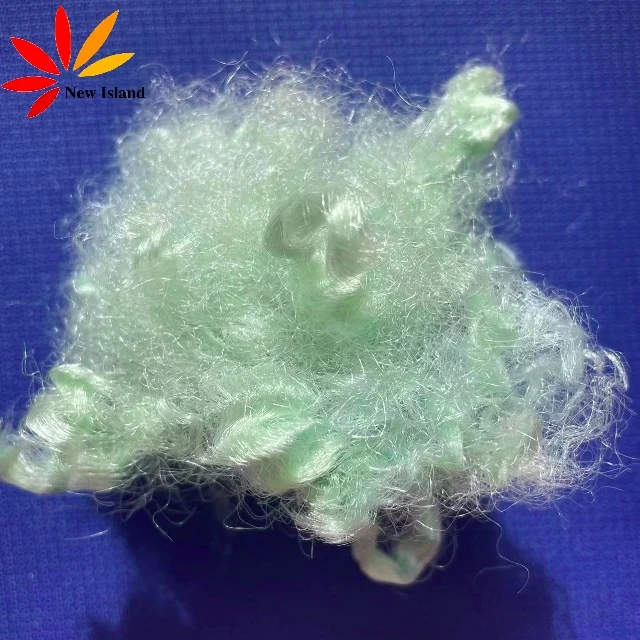 15D HCS Green Polyester Staple Fiber Chinese Supplier and synthetic fiber and GRS recycled polyester fibre