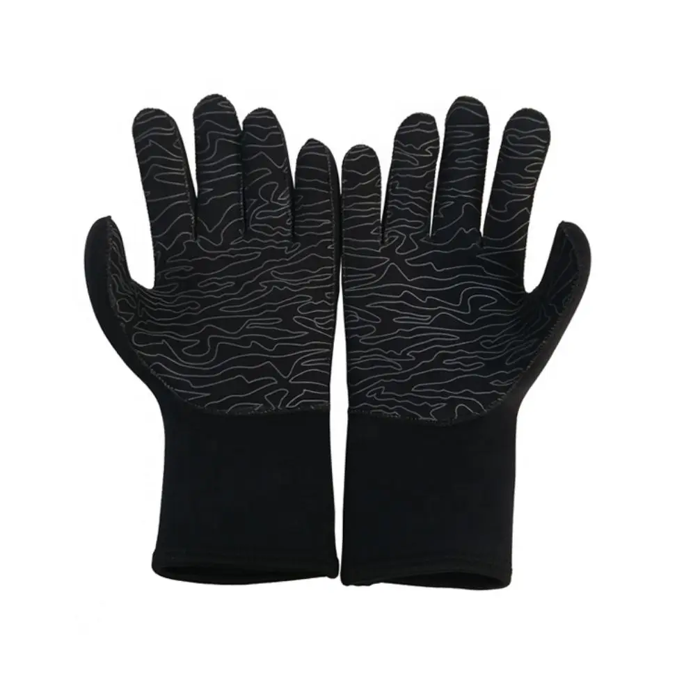 Гибкий Водонепроницаемый логотип на заказ пять пальцев термоплавательные неопреновые перчатки для серфинга дайвинга