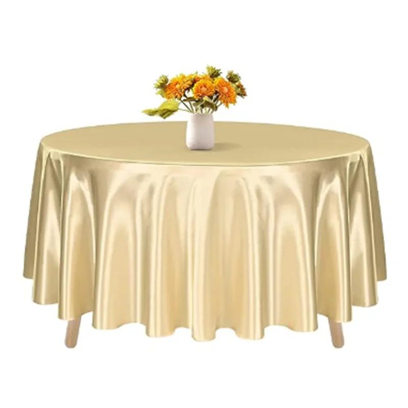 120inch round tablecloth cheap satin tablecloth white tablecloth wedding banquet table cloth