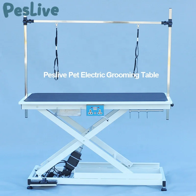 Стол для груминга больших домашних животных настольная подставка из нержавеющей стали прочная электрическая светодиодная лампа стол