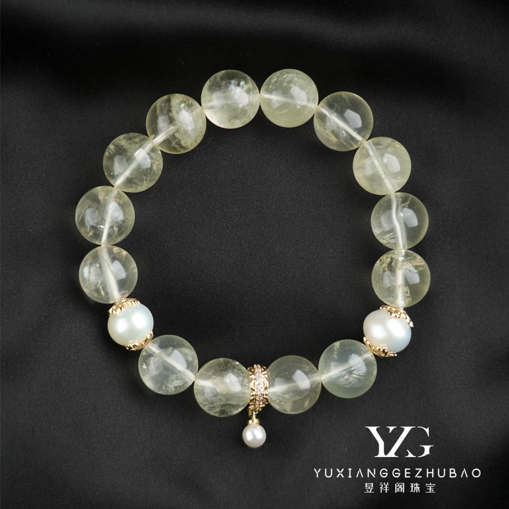 YXG Light Luxury Natural Crystal Beaded Bracelet Romantic DIY Design Lucky Crystal JewelryBracelet  For Women Engagement