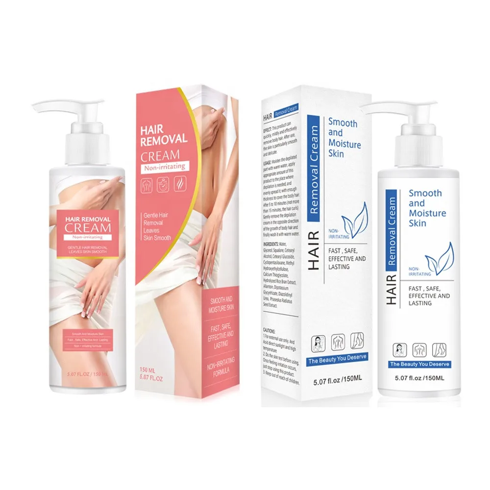 Частная этикетка безболезненное эффективное быстрое удаление волос на теле Депиляционный Крем для удаления волос