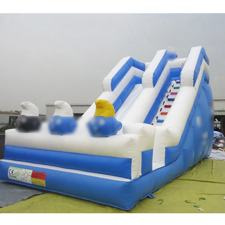Коммерческий белый надувной замок, замки, детский надувной замок, большая горка