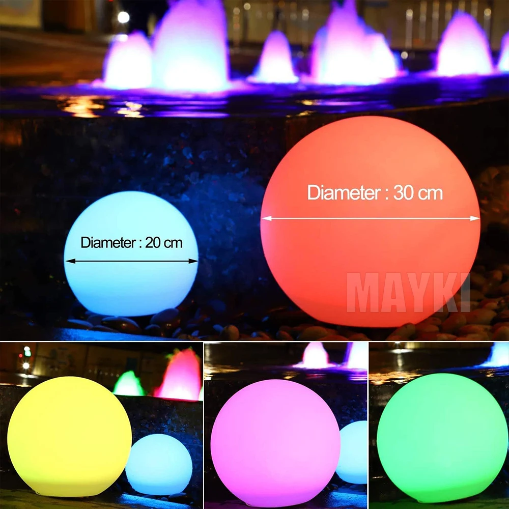 Outdoor Globe Lawn Lamps Home Decoration Rechargeable LED Light Ball Sensory Lights for Autistic Children