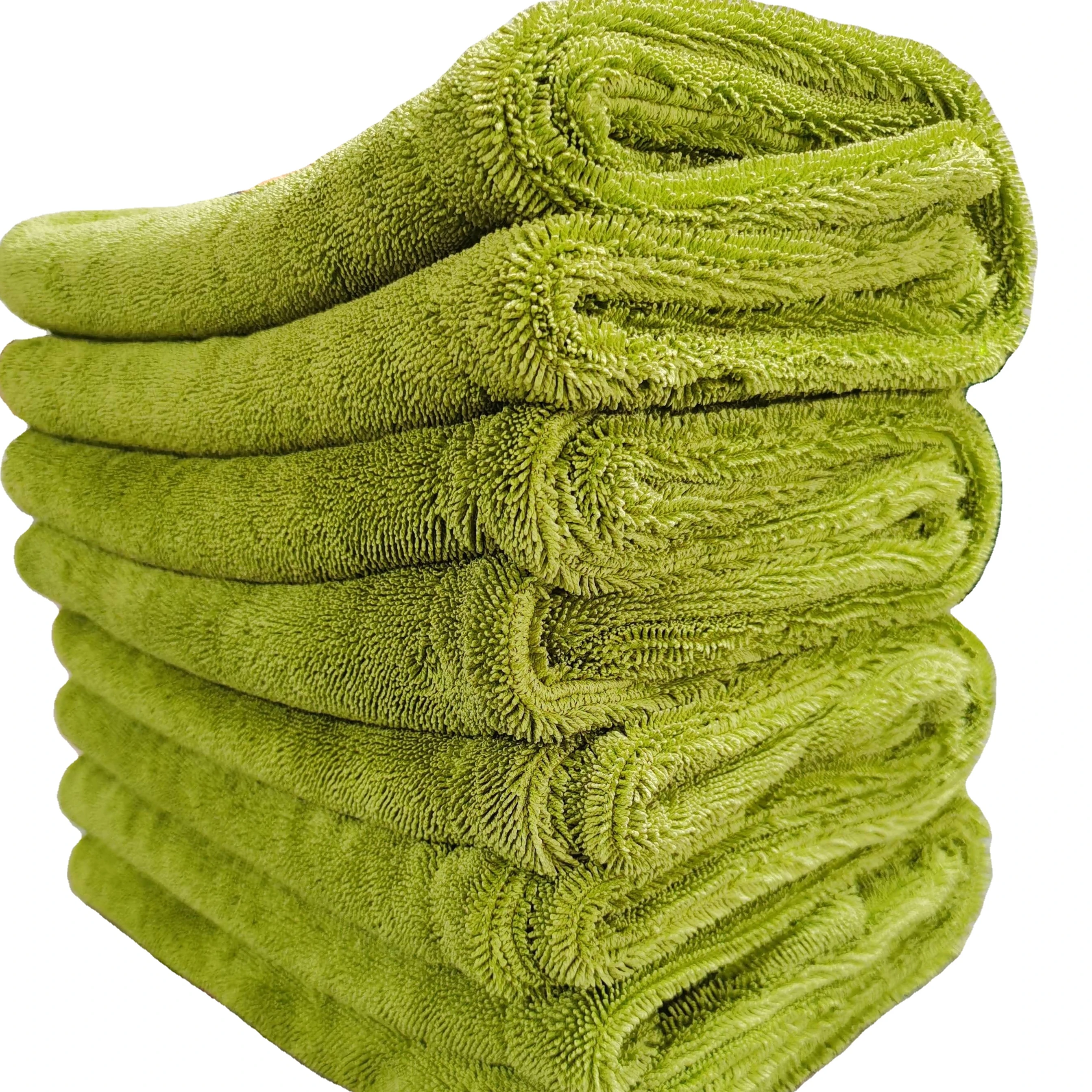 New Microfiber Plush Twist Microfiber Towels Twisted Loop Drying Towel for Car Seat Towel Microfiber cleaning quick-dry wash