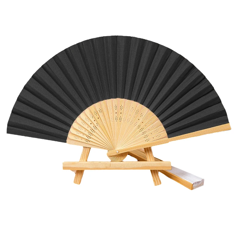 Custom Decoration Gift Printed Logo Folding Hand Fan Wedding Cheap Bamboo Hand Held Fan