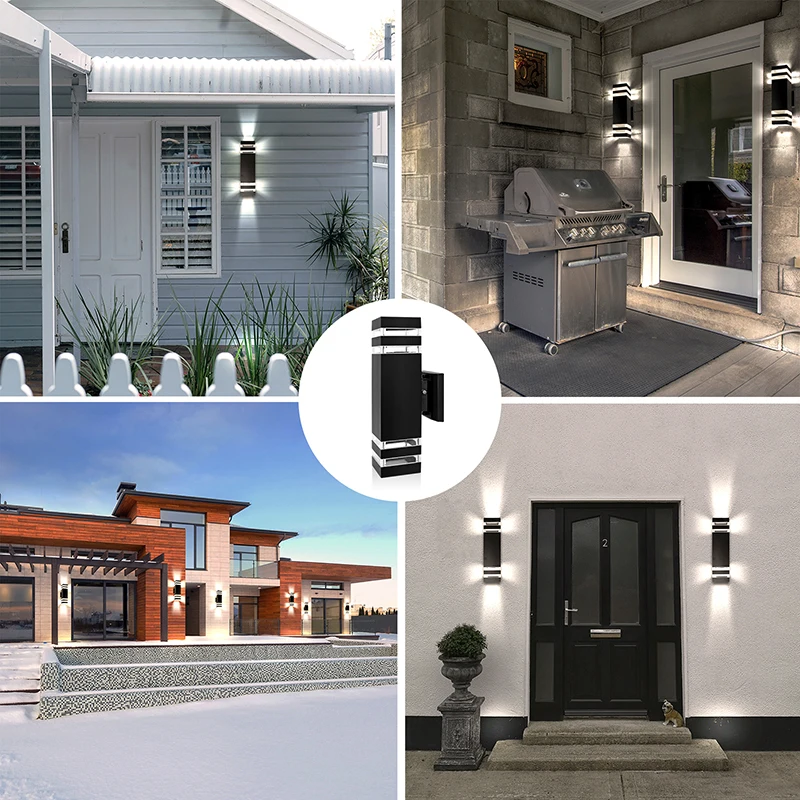 Hot Sale Modern Smart Home Lighting E26 LED Wall Light Exterior mounted Waterproof Motion Sensor Outdoor Wall Lamp