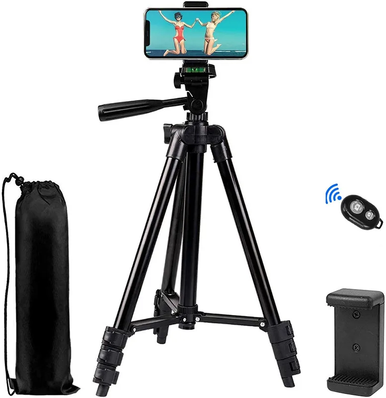 Shemax Auto Face Tracking Tripod,Smartphone Tripod with Remote Shutter & Tripod Bag Tabletop Travel Portable Flexible Camera