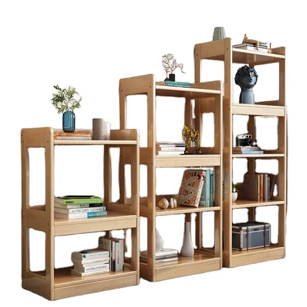 Solid wood bookshelf