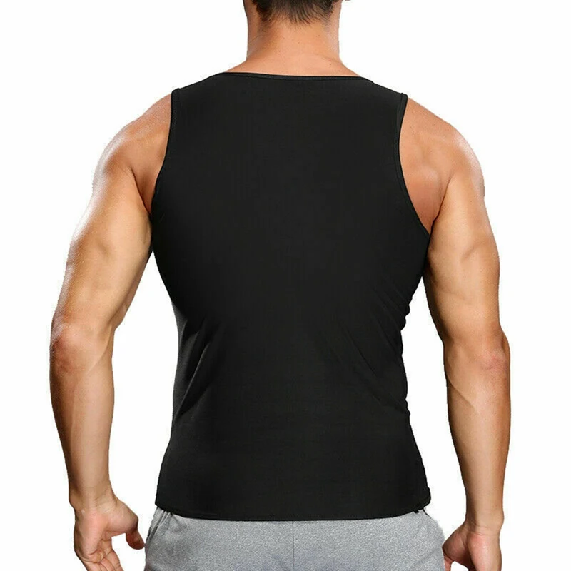 Wholesale Mens Fitness  Neoprene heat trapping zipper sweat sauna vest suit