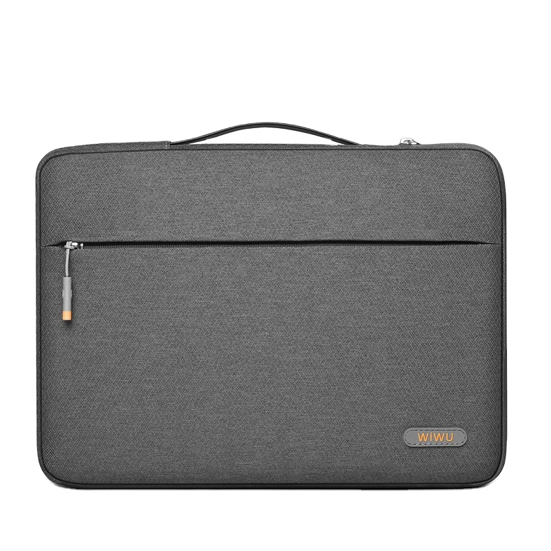 WiWU New Pilot Laptop Sleeve bag Durable waterproof Polyester notebook messenger bag case with handle front pocket for gadgets