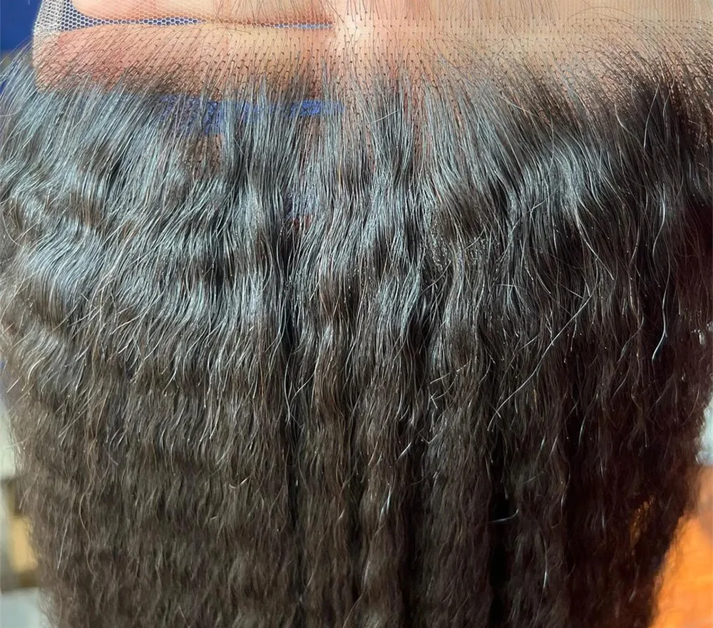 Premium Quality white gray bundles Virgin Brazilian Kinky Straight Hair