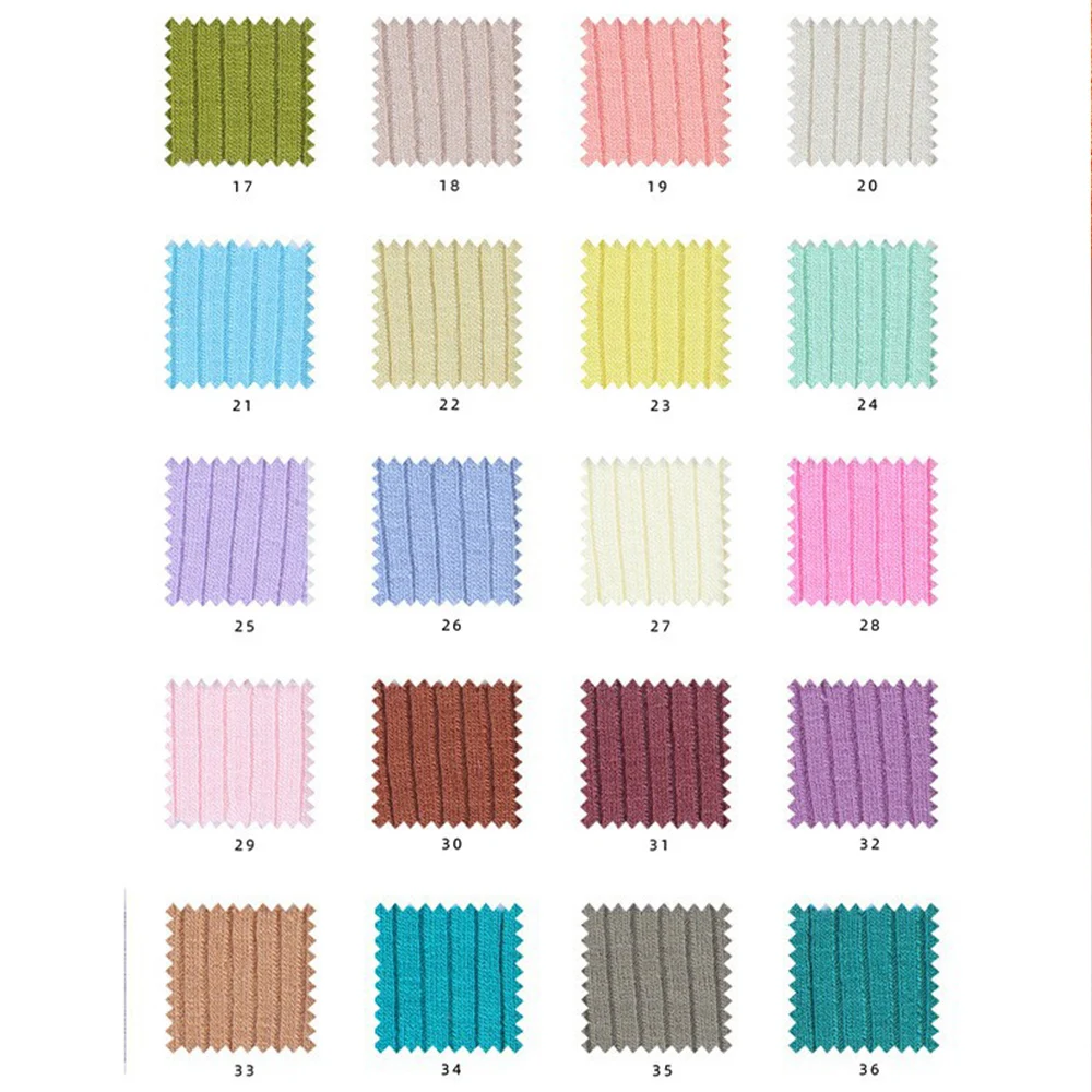 Wingtex 95 Viscose 5 Elastane Fabric Rayon Spandex Ribbed Knit Fabric Stretchy Rib Jersey Stripes Fabric