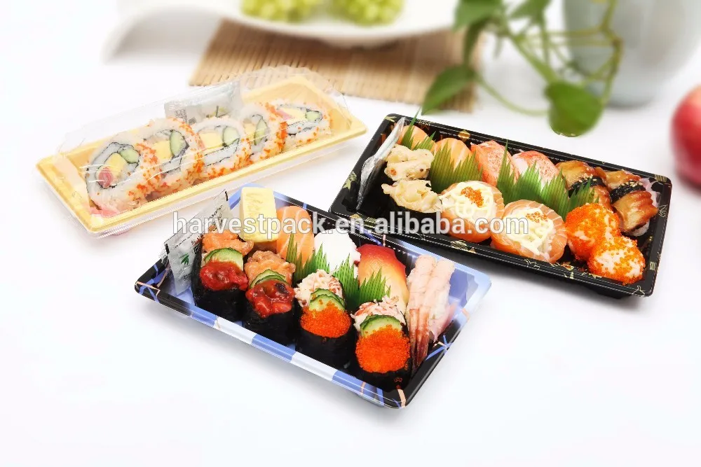 
Japanese Printed Snack Hard Plastic Disposable Dishes 