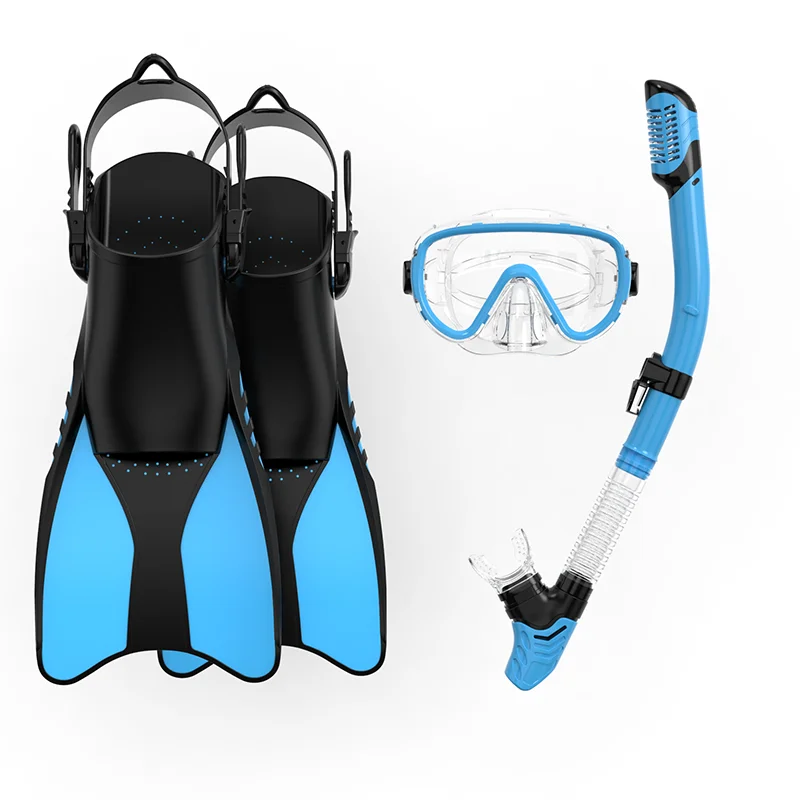 Best Selling Diving Scuba Mask Adjustable Fins Set Snorkel Swimming Goggles Diving Masks set