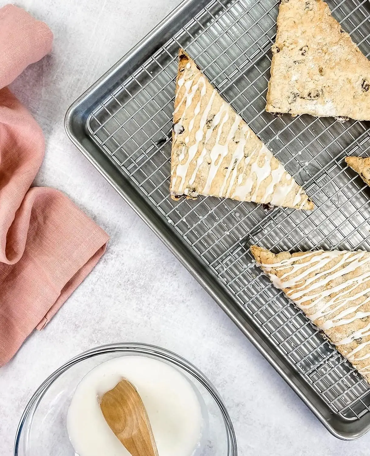 High Costeffective Multifunction Kitchen Bakeware Roasting Baking Pan Large Bread Cooling Rack