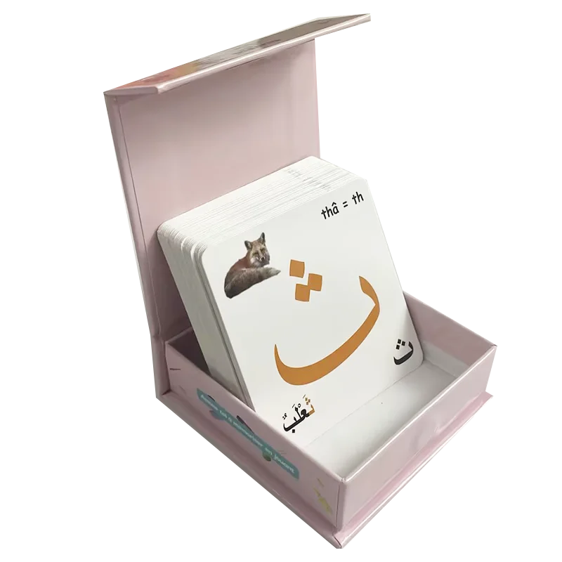 Suba factory custom ECO-friendly  flash cards printing learning card for kids educational