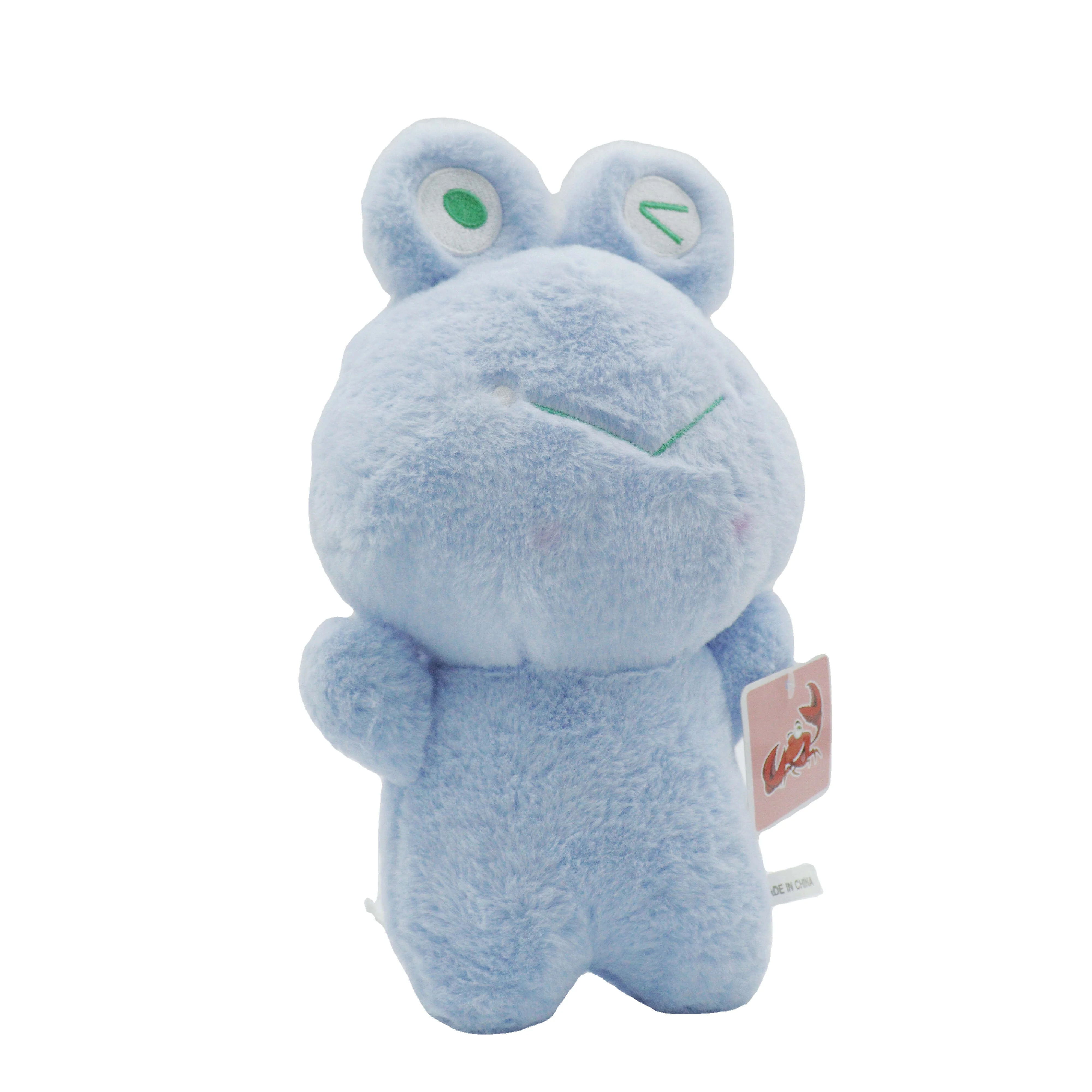 Factory Wholesale skin-friendly lifelike plush toy	cameraman Little Frog stuff toys plush toys custom