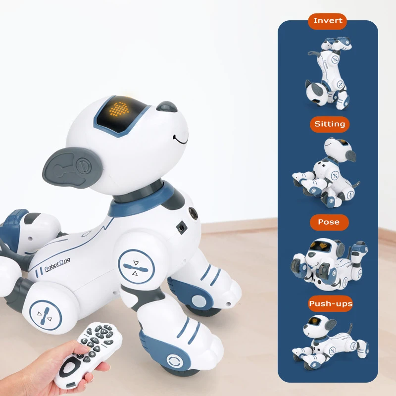 Infrared Smart Remote Control Robot Dog Electric Walking Stunt Dance Performance Smart Dog Robot Toy For Kids Rc Electronic Pets