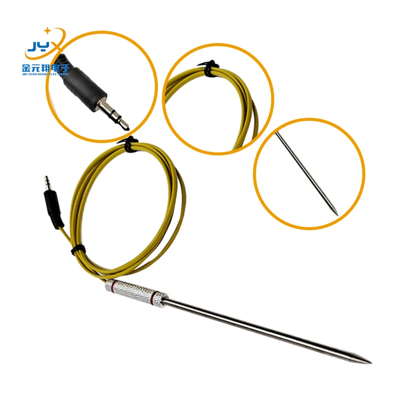 Stainless steel probe Type  K J E 4*100mm  PT100 PT1000  Thermocouple Temperature Sensor