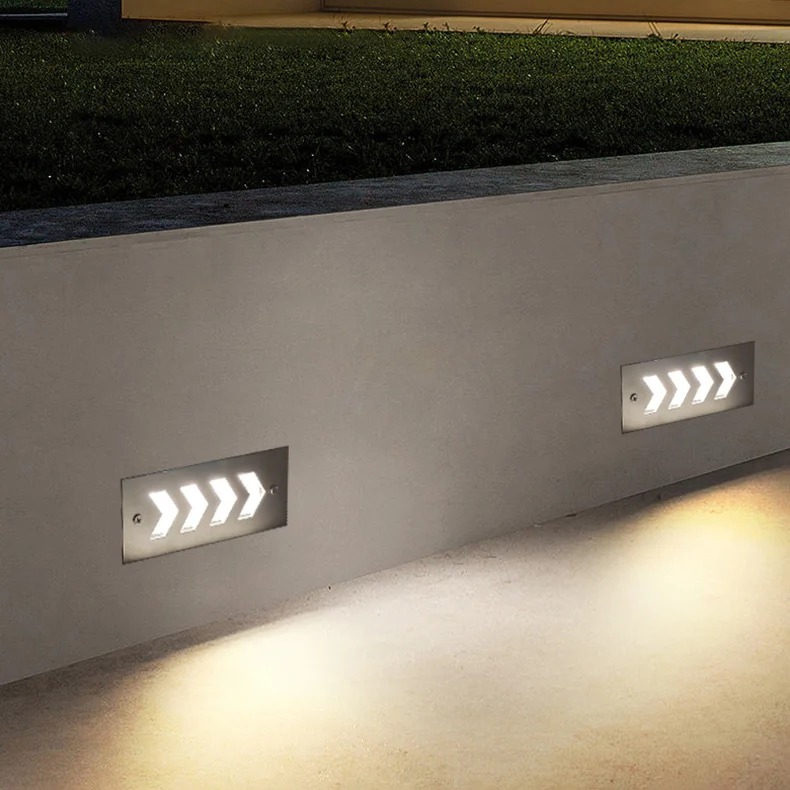 Shopping mall step light arrow buried 3-5W foot light embedded corner light