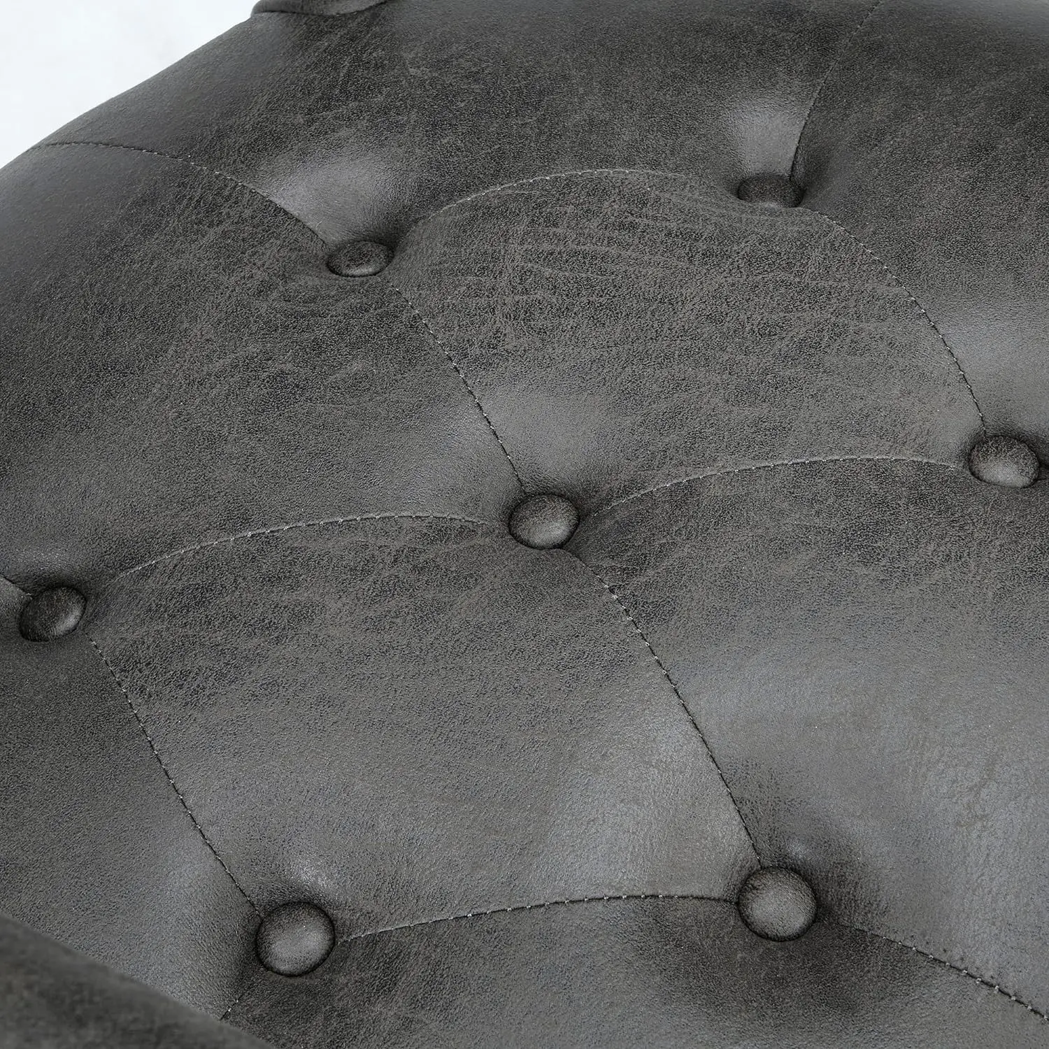 Dining chair with casters and armrests, artificial leather decorative kitchen table and chair with wheel, Casino chair with roll