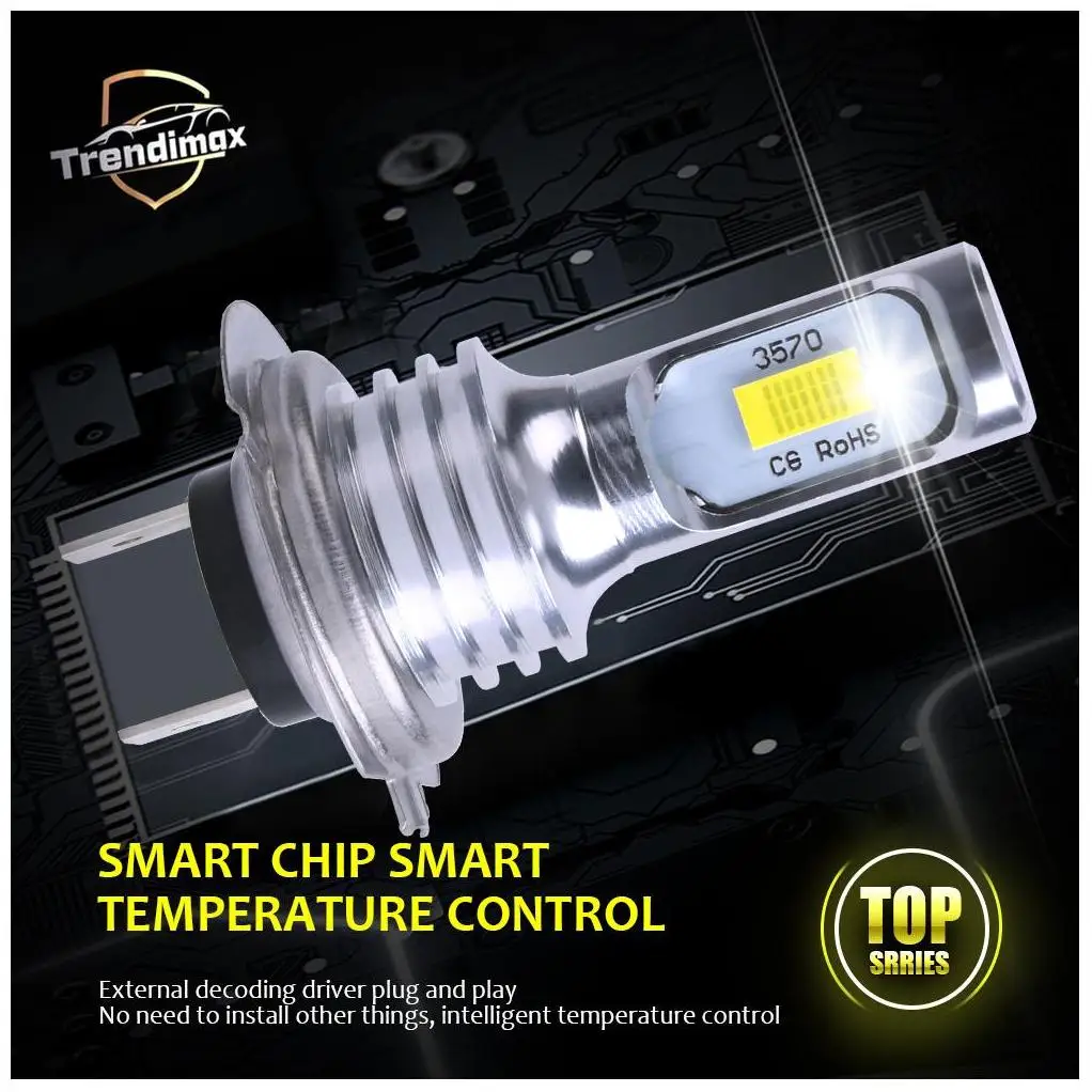 Cars Light Accessories Led Headlights Strip Custom Round Rgb Car Roof Super Power Irradiation Decoration Truck 24V Led Headlight