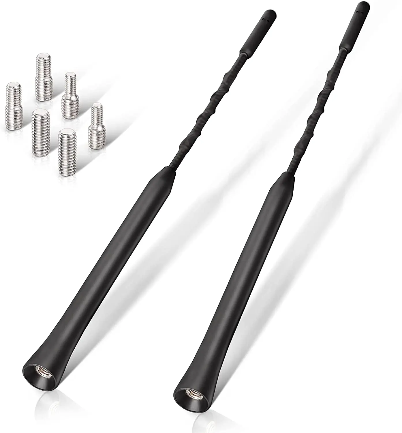 XES Mast Whip Car Auto Radio Antenna Car Aerial Marine Black Plastic 16 Inch Antenna Kit