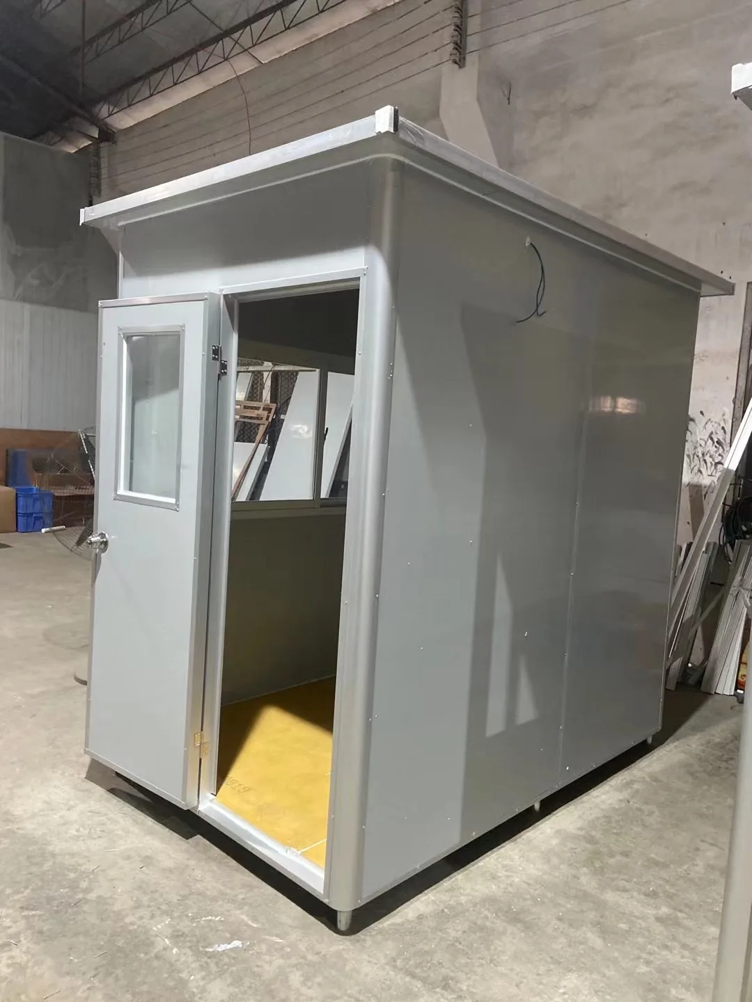 movable Economic guard shacks prefabricated modular portable kiosk guard booth
