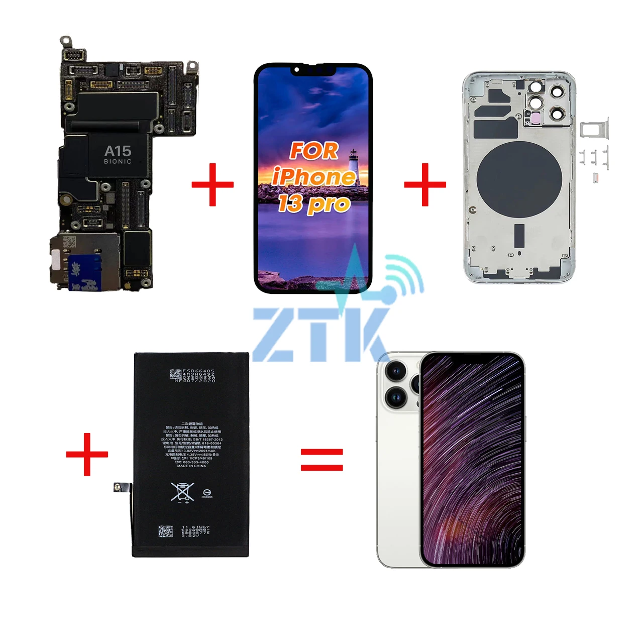 Сборный телефон для iPhone 13 pro max для материнской платы 12 pro max, разблокированные Материнские платы 64 Гб/128 ГБ/256 ГБ