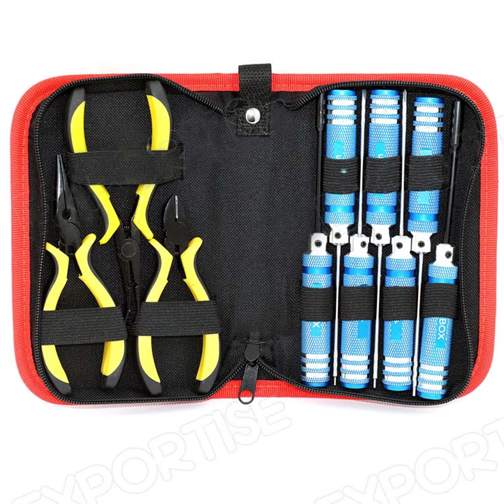 10 piece RC Tool Kit Box for RC Helicopter/ RC car/ RC boat