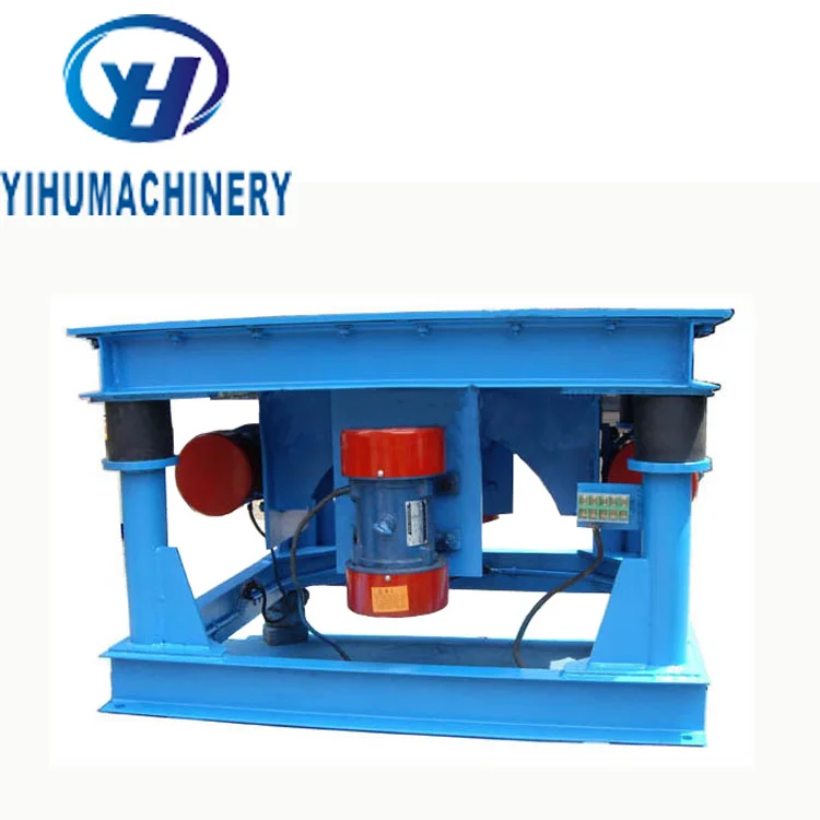 Vibrating shaker table for paver blocks and cncrete tile moulds