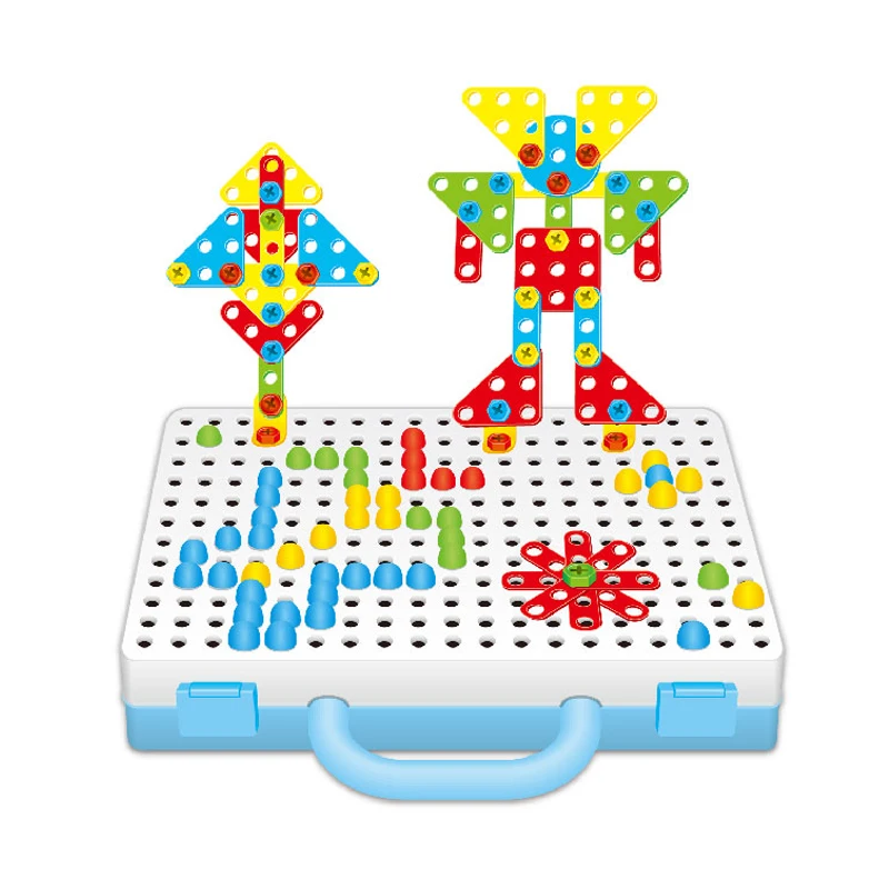 246PCS tool games plastic wrench screwdriver tool set toy intelligence toys building block educational screwdriver toys