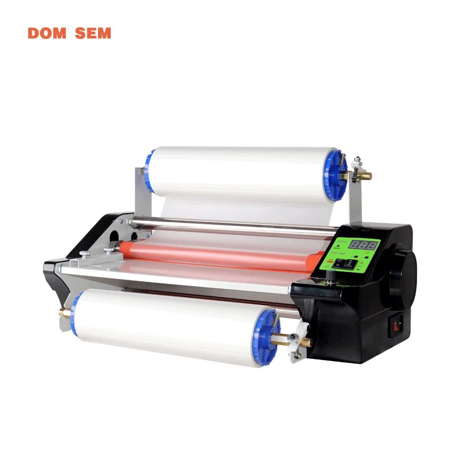 DOM SEM  automatic stepless speed anti-curling hot and cold mounted large steel roller A3 self-adhesive peritoneal Laminator