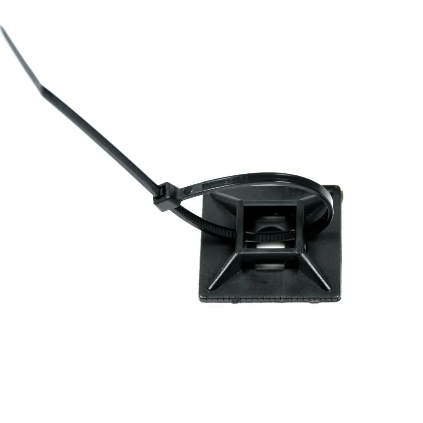  19.5*19.5mm Plastic Wire Fixed Seat 3M Self Adhesive Cable Tie