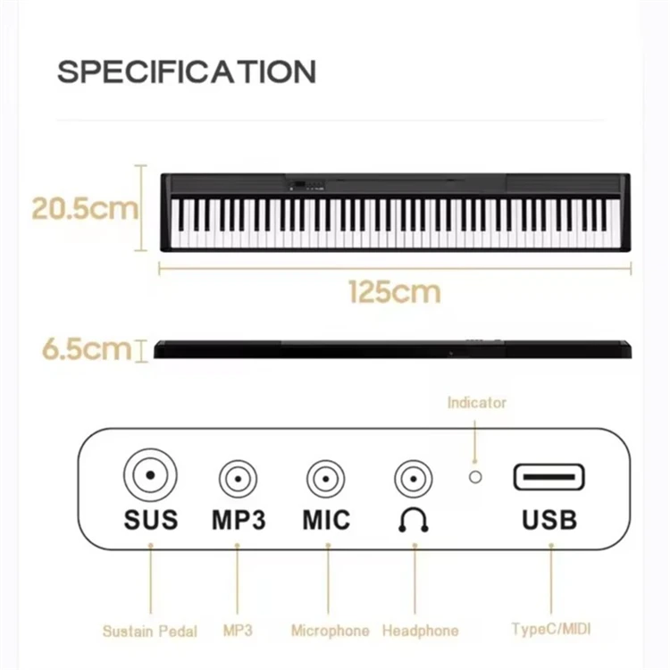 Bora musical instrument digital piano 88 keys keyboard piano 88 teclado piano keyboards