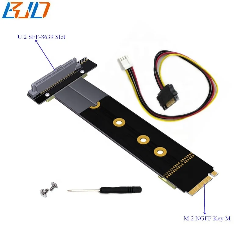  NVMe NGFF M.2 М-ключ для U.2 SFF-8639 адаптера Удлинительный кабель NVME SSD жесткий