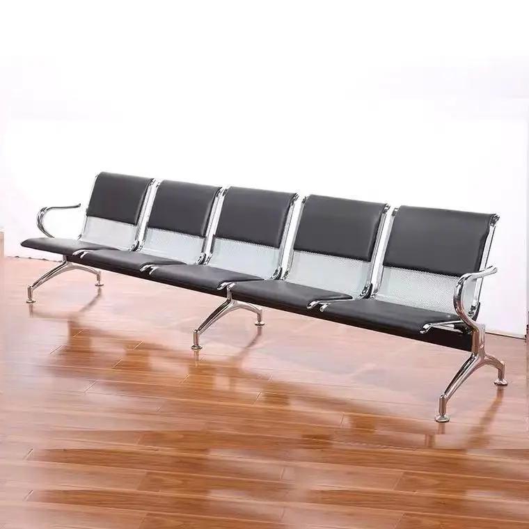 high quality metal bench  clinic hospital reception airport waiting room chairs