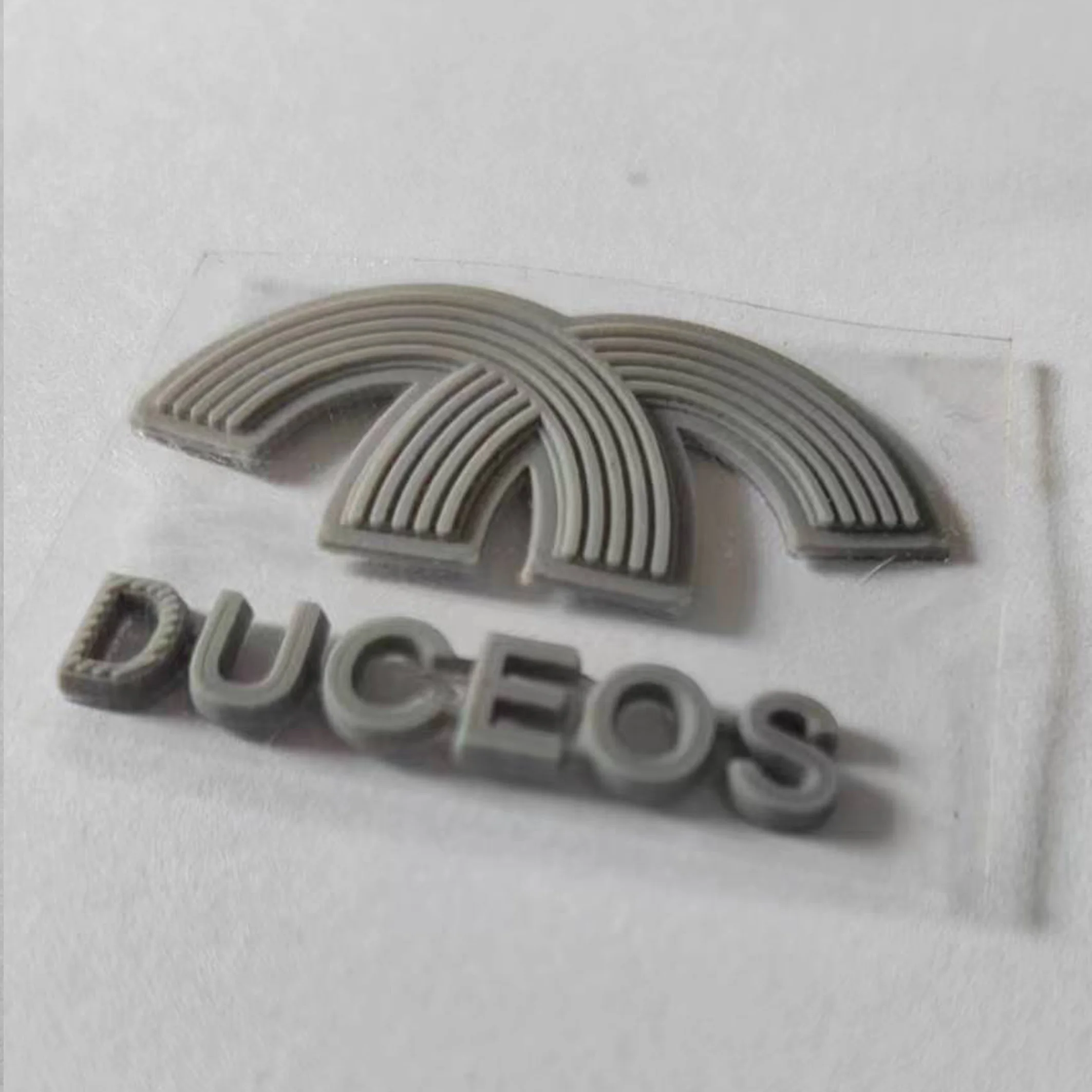 Raised up 3D silicone stickers heat transfer logo label patches for shirts