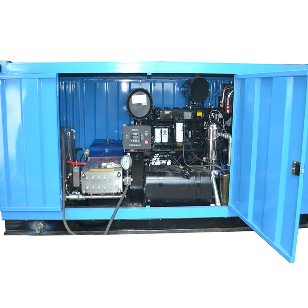 700bar to 1500bar Alcohol Plant Evaporator Condenser Pipe Cleaning Machine Water Jetting Equipment