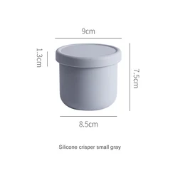 Профессиональное производство, Мини Круглая Коробка для свежести, пищевой силиконовый Ланч-бокс с крышкой