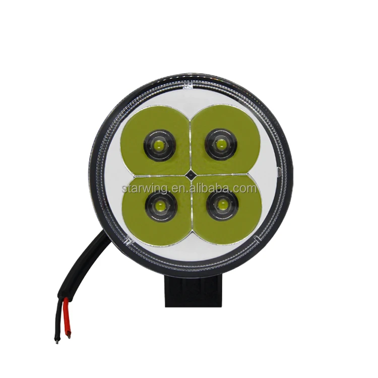 factory direct sale 3 inch round 6-80V  12W sealed beam led work light for car truck tractors auto lighting systems