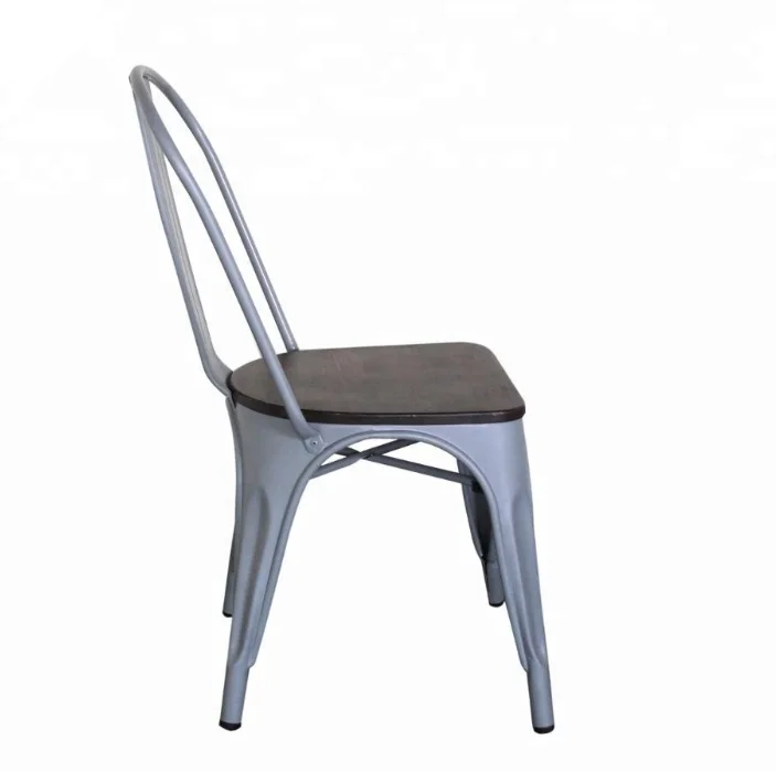 Hotsell modern design stackable restaurant dining chair with timber seat